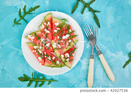 Fresh summer watermelon salad Fresh summer watermelon salad 42027536