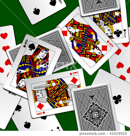 Playing cards background 42028910