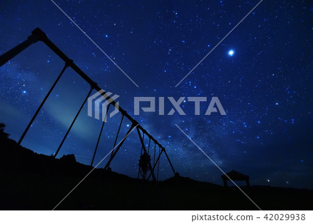 The sky of Yaeyama where the Milky Way is clearly visible 42029938