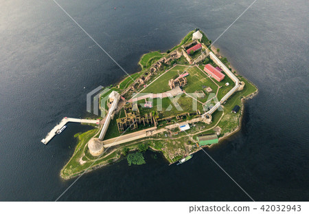 Aerial view on fortress Oreshek Aerial view on fortress Oreshek 42032943