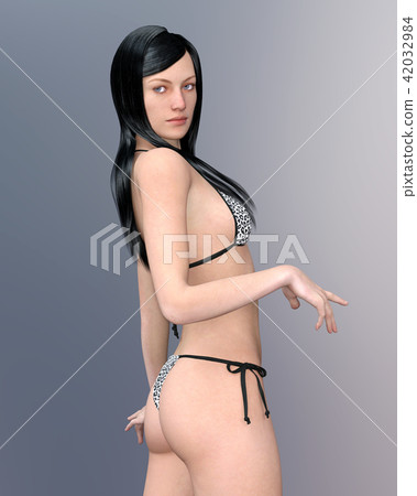 Pretty young woman in bikini 42032984