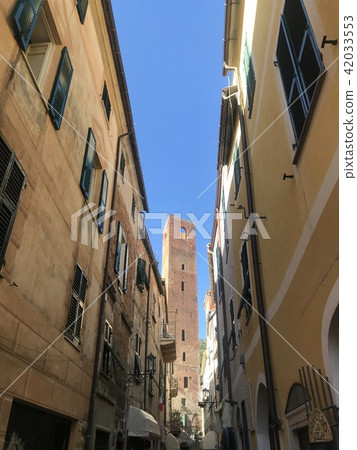 Noli medieval village in Liguria Italy tower Noli medieval village in Liguria Italy tower 42033553