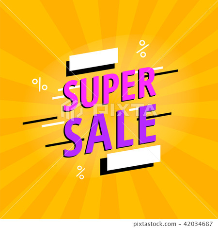 Special offer super sale bright banner Special offer super sale bright banner 42034687