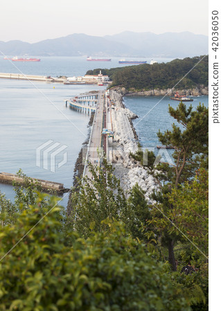 Odongdo防波堤,Odongdo,Hallyeo海洋國家公園,Yeosu,全南 Odongdo防波堤,Odongdo,Hallyeo海洋國家公園,Yeosu,全南 42036050