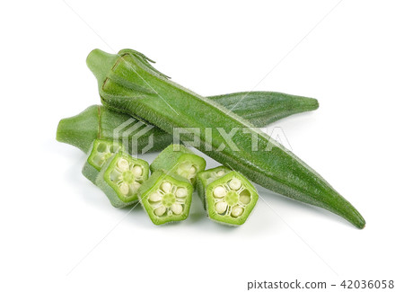 okra isolated on white background okra isolated on white background 42036058