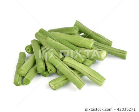 yardlong bean isolated on white background. 42036271
