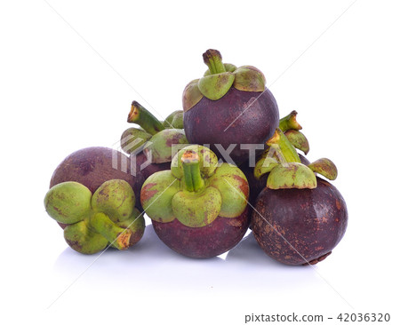 mangosteen isolated on white background 42036320