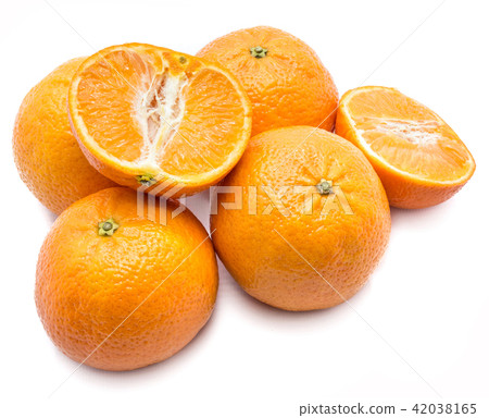 Fresh clementine isolated on white 42038165