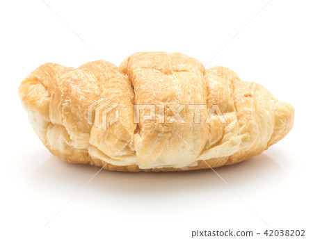 Chocolate croissant isolated on white 42038202