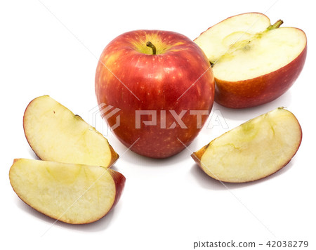 Fresh apple kanzi isolated on white Fresh apple kanzi isolated on white 42038279