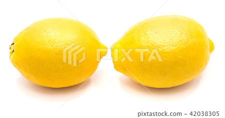 Fresh lemon isolated on white 42038305