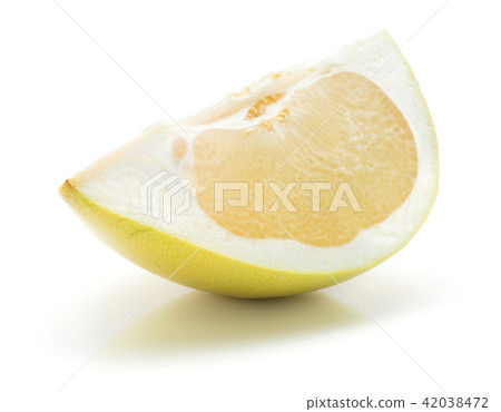 Fresh raw pamelo isolated on white Fresh raw pamelo isolated on white 42038472