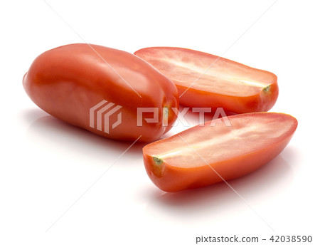 Fresh san marzano tomato isolated on white Fresh san marzano tomato isolated on white 42038590