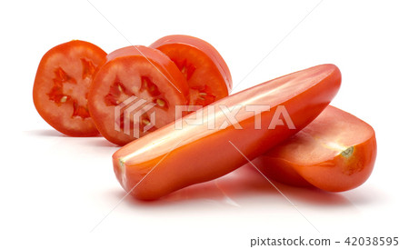 Fresh san marzano tomato isolated on white Fresh san marzano tomato isolated on white 42038595