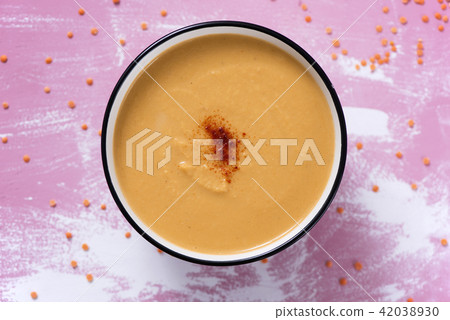 pumpkin and coconut puree. 42038930