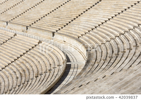 marble stairs of stadium 42039837