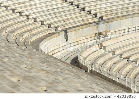 marble stairs of stadium 42039856