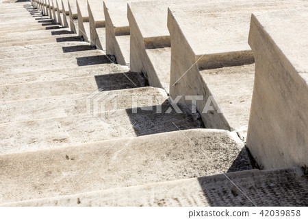 marble stairs of stadium 42039858
