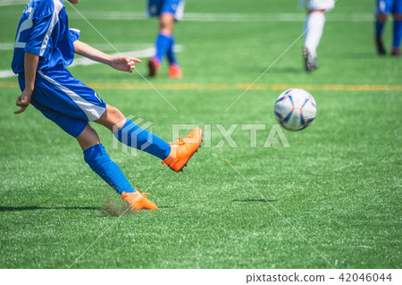 男孩的足球比賽風景 42046044