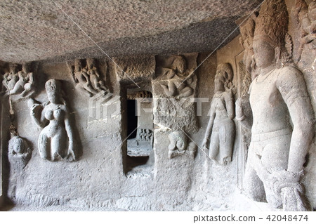 在印度旅行旅行201807:奧蘭加巴德洞穴寺與201807年的印象 在印度旅行旅行201807:奧蘭加巴德洞穴寺與201807年的印象 42048474