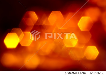 Hexagone orange lights 42048642