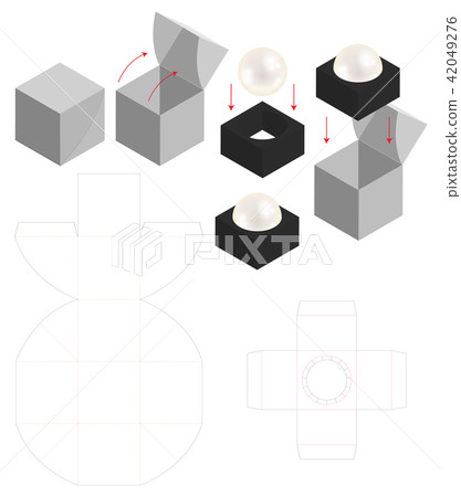 Hard Paper Box For Rounded Soap Mockup Dieline 42049276