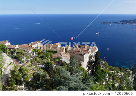 Landscape from the tropical botanical garden Eze France 42050666