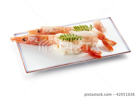 Handful sushi of raw shrimp (raw shrimp) Handful sushi of raw shrimp (raw shrimp) 42051836
