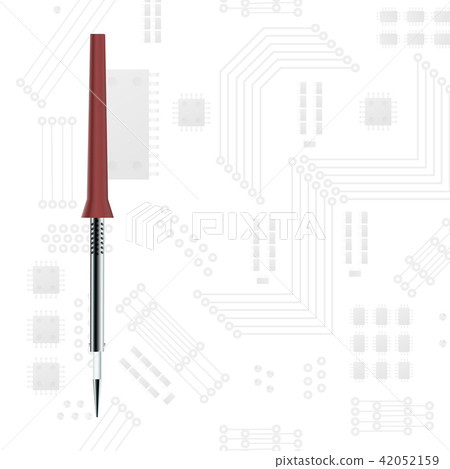 Soldering iron vector illustration. 42052159