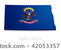 Map North Dakota 42053357