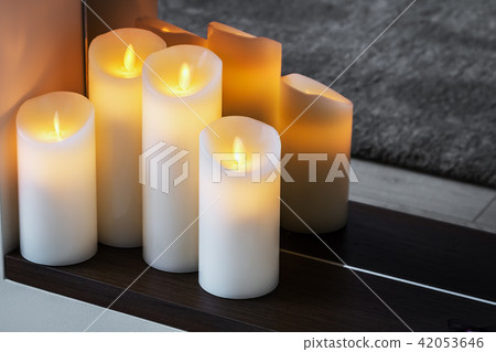 led electric candles stand in the home led electric candles stand in the home 42053646