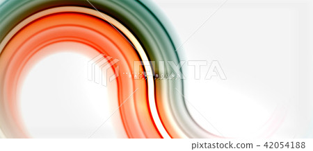 Rainbow fluid color line abstract background - swirl and circles, twisted liquid colours design Rainbow fluid color line abstract background - swirl and circles, twisted liquid colours design 42054188