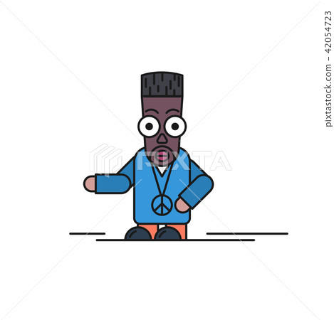 Line comic avatar of man Line comic avatar of man 42054723