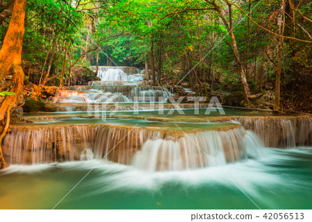 Beautiful waterfall at Kanchanaburi, Thailand 42056513