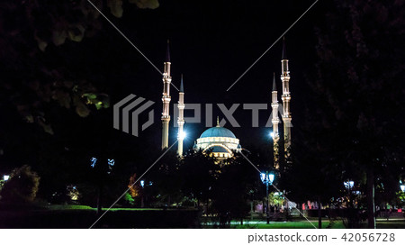 Evening view Akhmad Kadyrov Mosque, Grozny, Russia 42056728