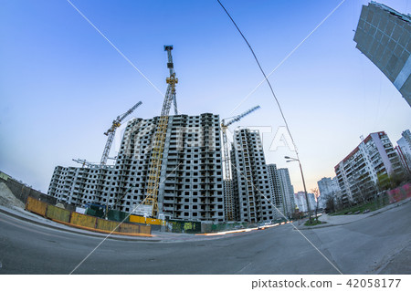 the construction of modern concrete prefabricated buildings 42058177