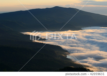 雲海的早晨（北海道Tsunade Pass） 42059631