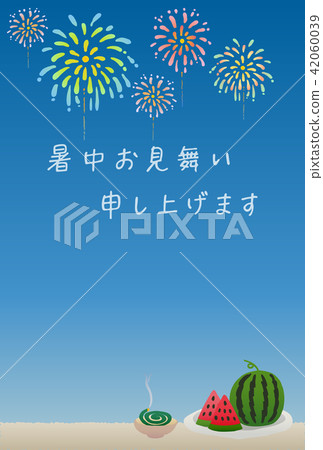 蚊香和西瓜炎熱的夏天日出 蚊香和西瓜炎熱的夏天日出 42060039