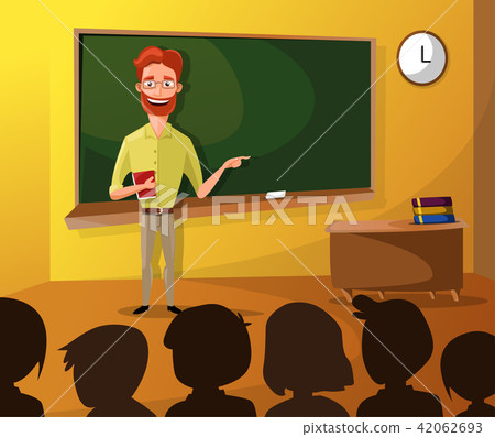 Teacher Teaching Students In Classroom, World Book Day, Back to school, Stationery, Book, Children Teacher Teaching Students In Classroom, World Book Day, Back to school, Stationery, Book, Children 42062693
