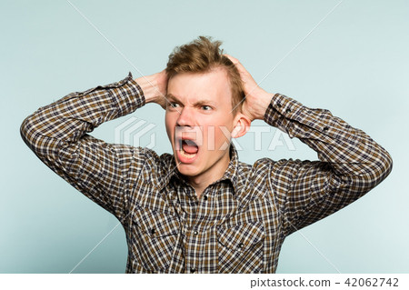 emotional breakdown desperate man distress anger emotional breakdown desperate man distress anger 42062742
