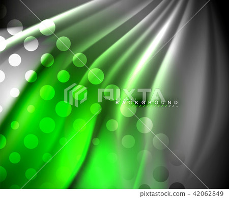 Neon holographic fluid color wave for web, wallpaper, pattern, texture and background 42062849