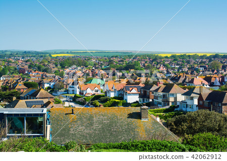 View of the town of Seaford, England View of the town of Seaford, England 42062912