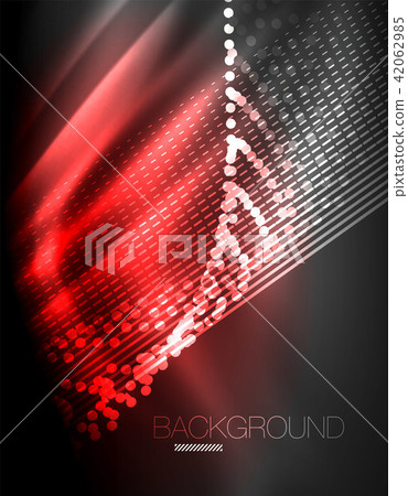 Smooth light effect, straight lines on glowing shiny neon dark background. Energy technology idea Smooth light effect, straight lines on glowing shiny neon dark background. Energy technology idea 42062985