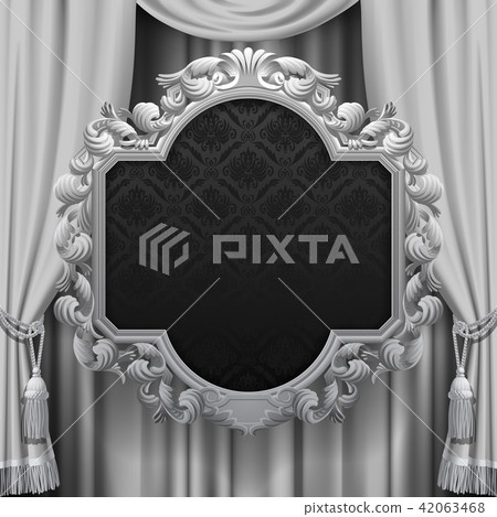Suspended decorative vintage frame 42063468