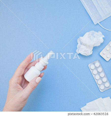 Concept of seasonal spring allergy Concept of seasonal spring allergy 42063516