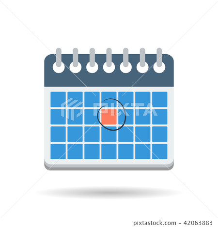 Flat month calendar icon 42063883