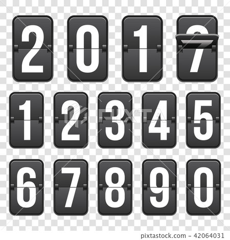 Creative vector illustration of countdown timer with different numbers isolated on background. Clock Creative vector illustration of countdown timer with different numbers isolated on background. Clock 42064031