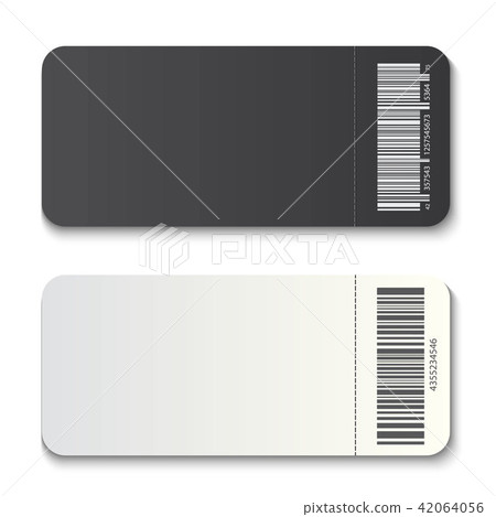 Creative vector illustration of empty ticket template mockup set isolated on transparent background Creative vector illustration of empty ticket template mockup set isolated on transparent background 42064056