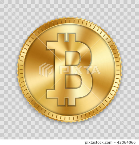 Creative vector illustration of 3d golden bitcoin coin isolated on background. Art design digital Creative vector illustration of 3d golden bitcoin coin isolated on background. Art design digital 42064066