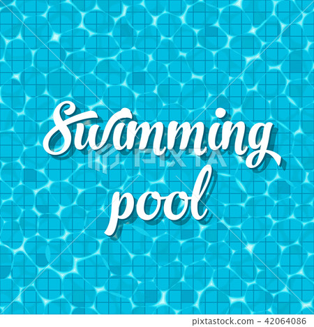 Creative vector illustration of swimming pool top view with reflection background. Art design of Creative vector illustration of swimming pool top view with reflection background. Art design of 42064086